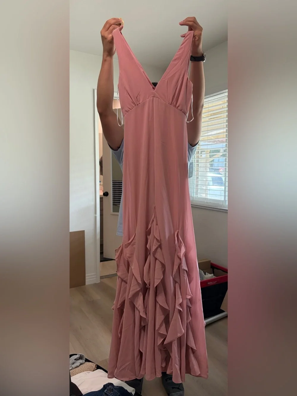 NWT lulus Rose Pink Maxi Dress - Picture 3 of 3